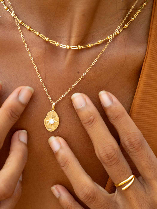 EROS OPAL TEXTURED PENDANT