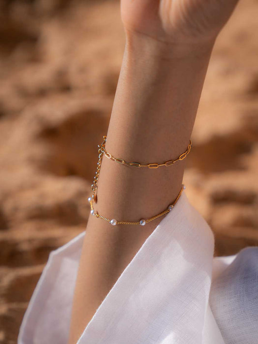 paperclip minimal style bracelet