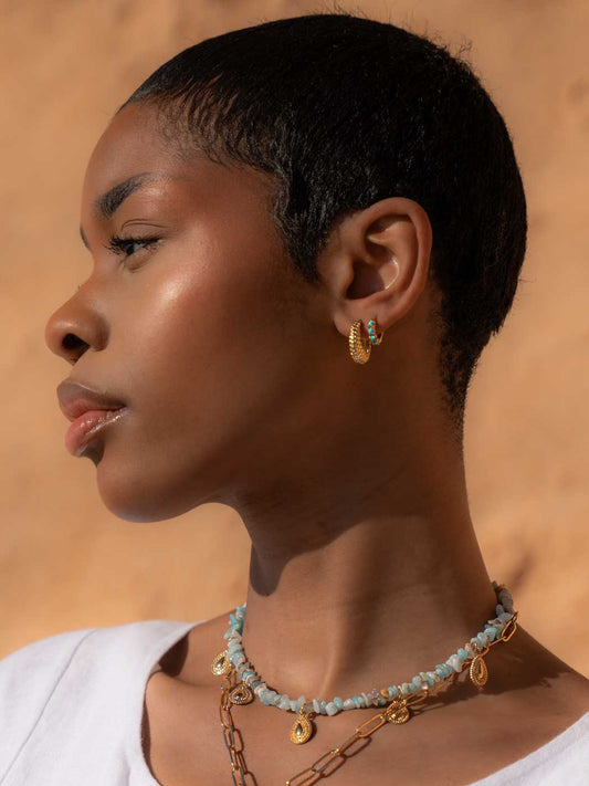 SHORE-HOOPS-AND-TUQUOISE-HUGGIES