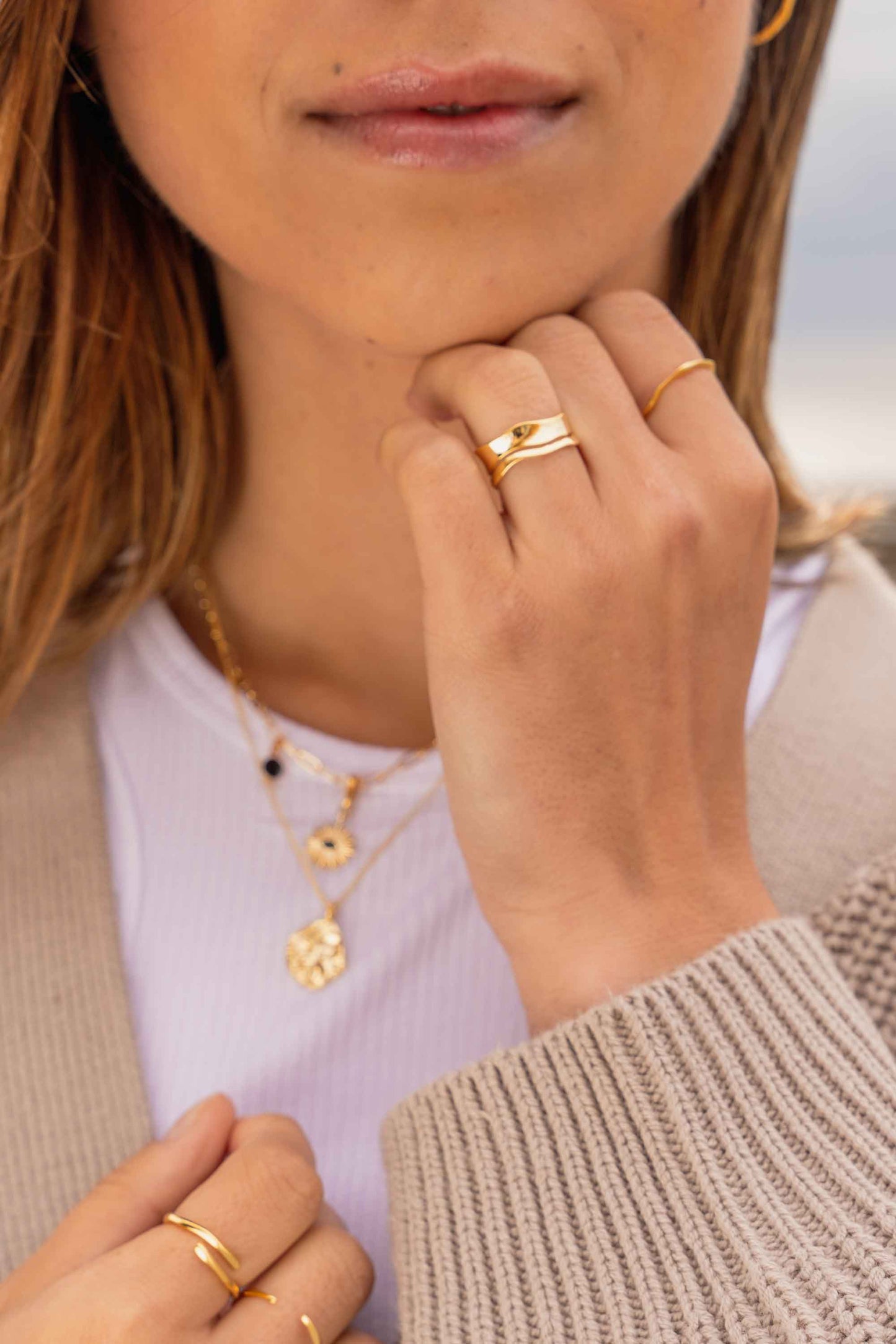 wavey-two-rows-adjustable-ring-gold-stacking-ring-2