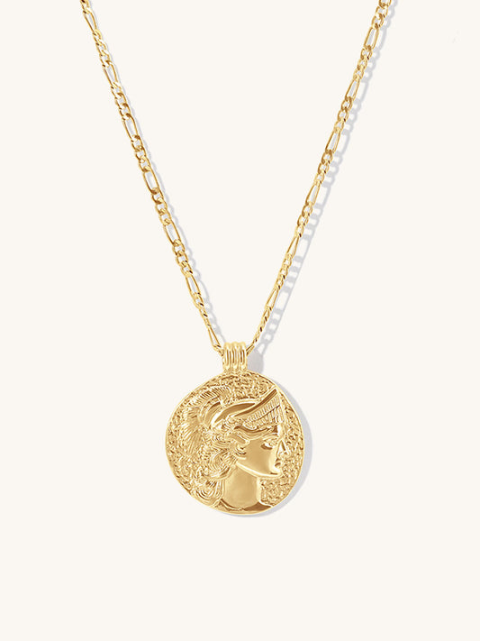 ATHENA GODDESS OF FEMALE EMPOWERMENT HISTORICAL NECKLACE
