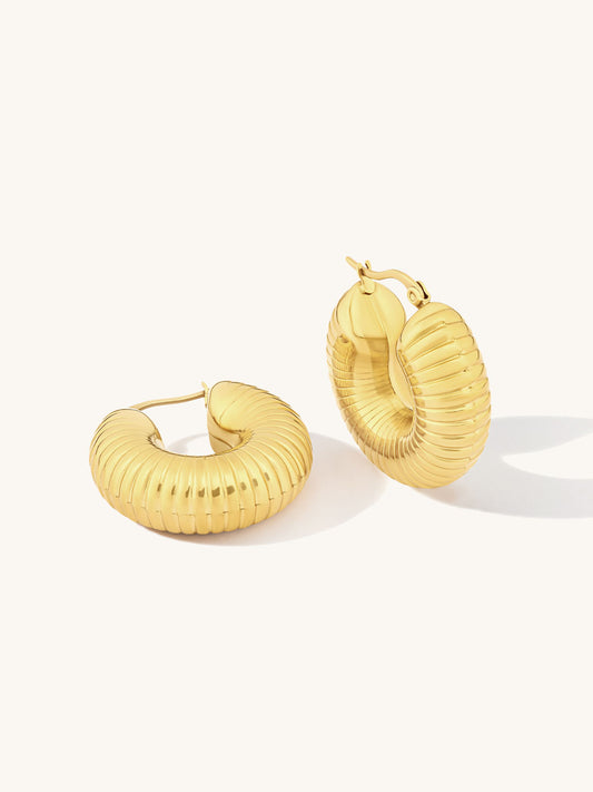 LILA STATEMENT HOOPS