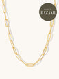 gold paperclip necklace